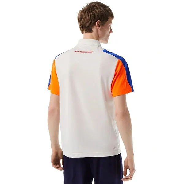 Áo Polo Nam Lacoste Tennis Recycled Polyester DH5042 9TG Màu Trắng Phối Xanh Size 3 - Thời trang - Vua Hàng Hiệu