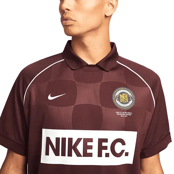 Áo Polo Nam Nike FC Dri Fit Wc Jersey Burgundy Crush/Summit White DQ5046-652 Màu Đỏ Đô Size M