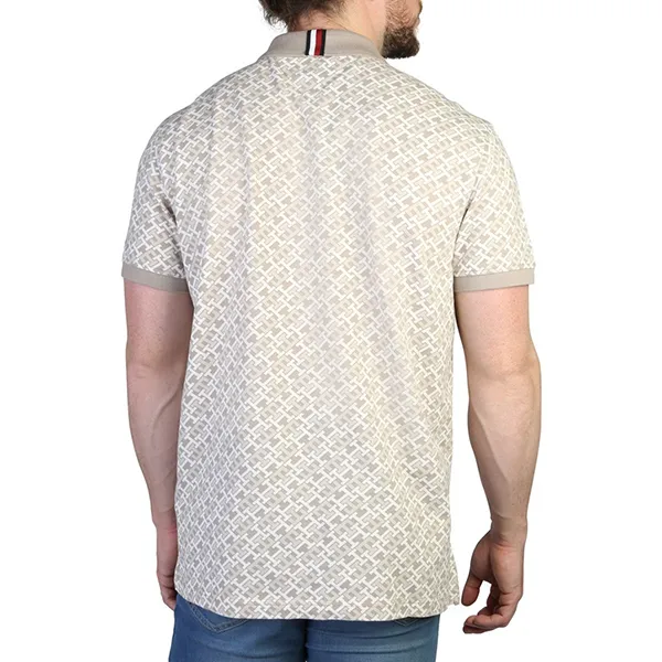 Áo Polo Nam Tommy Hilfiger Họa Tiết MW0MW30806_AEP Màu Be Size M - Thời trang - Vua Hàng Hiệu