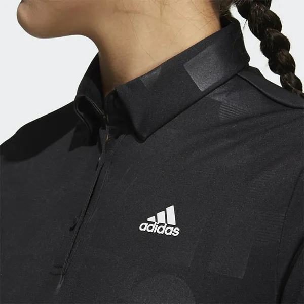 Áo Polo Nữ Adidas Aeroready Debossed Shirt HA0230 Màu Đen Size S