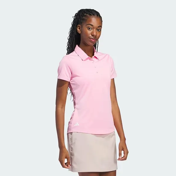 Áo Polo Nữ Adidas Solid Performance Short Sleeve Shirt IN9921 Màu Hồng Size M