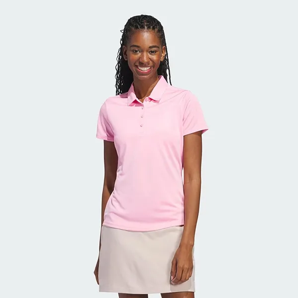 Áo Polo Nữ Adidas Solid Performance Short Sleeve Shirt IN9921 Màu Hồng Size M