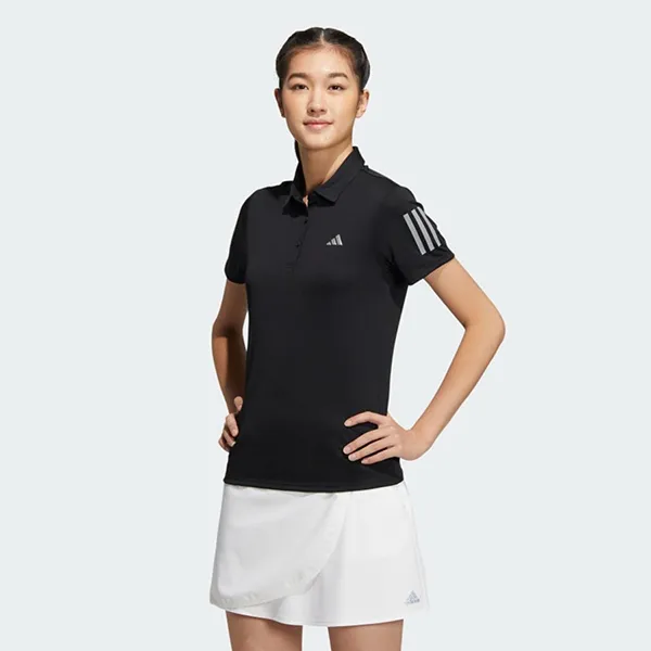 Áo Polo Nữ Adidas Stripes Short Sleeve HS6980 Màu Đen Size S
