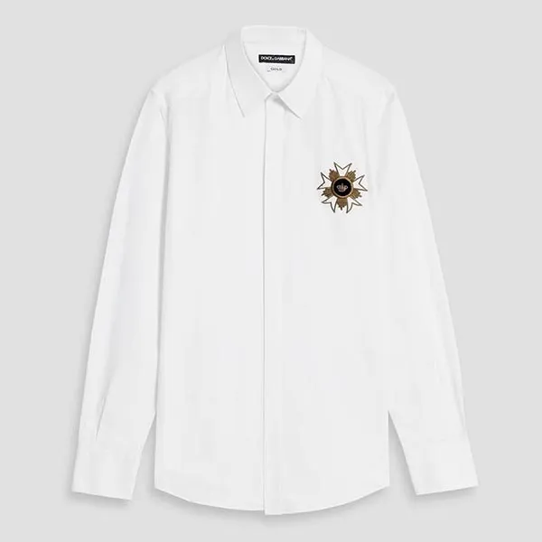 Áo Sơ Mi Nam Dolce & Gabbana D&G Gold G5EN0Z Màu Trắng Size 39