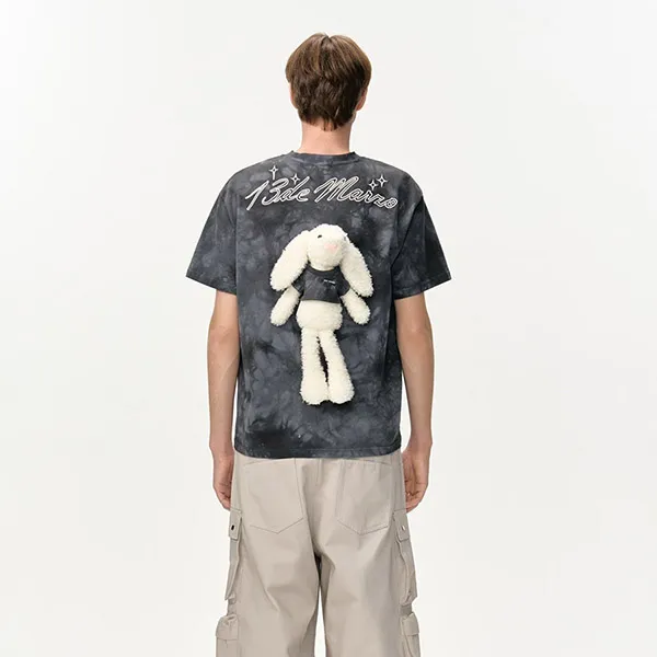 Áo Thun 13 De Marzo Tiedye Gradient T-Shirt Black FR24X117700101 Màu Xám Đen Size S