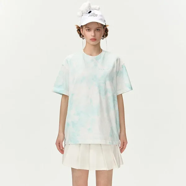 Áo Thun 13 De Marzo Tiedye Gradient T-Shirt Light Green Màu Xanh Mint Size S