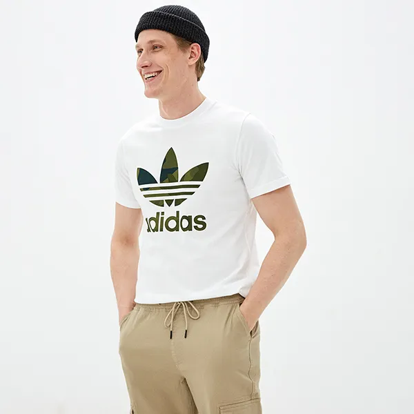 Áo Thun Nam Adidas Camouflage T-Shirt FM3337 Màu Trắng Size M