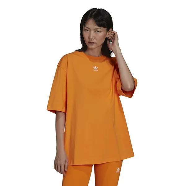 Áo Thun Adidas Lounge Wear Adicolor Essentials T-Shirt HF7476 Màu Cam Size XS