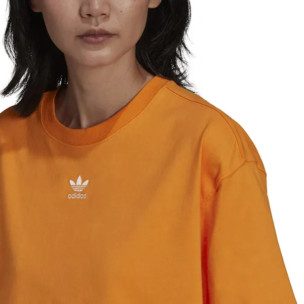 Áo Thun Adidas Lounge Wear Adicolor Essentials T-Shirt HF7476 Màu Cam Size XS