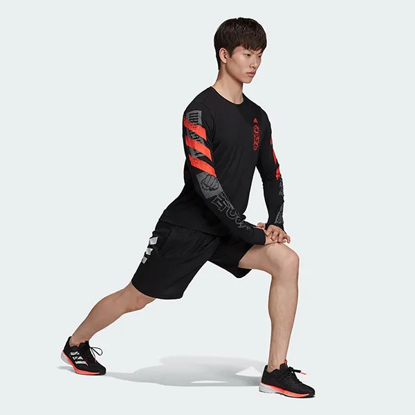 Áo Thun Dài Tay Nam Adidas Fast Graphic Tee T-Shirt FJ5000 Màu Đen Size S - Thời trang - Vua Hàng Hiệu