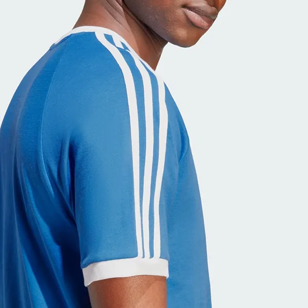 Áo Thun Nam Adidas 3 Sọc Classics Adicolor T-Shirt IN7745 Màu Xanh Da Trời Size S