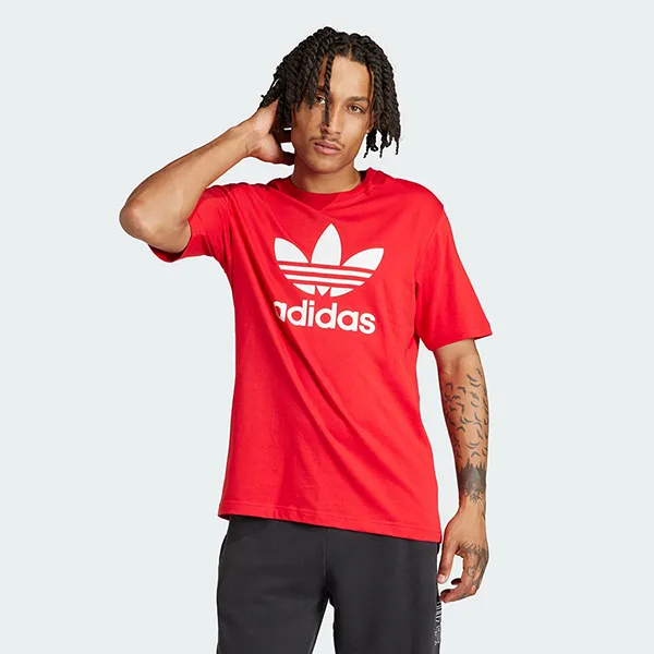 Áo Thun Nam Adidas Adicolor Trefoil Tee T-Shirt IR8009 Màu Đỏ Size S - Thời trang - Vua Hàng Hiệu