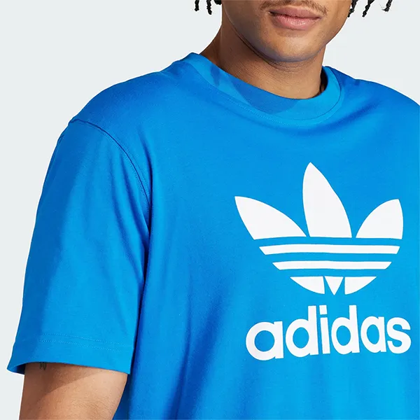 Áo Thun Nam Adidas Adicolor Trefoil Tee T-Shirt IR8010 Màu Xanh Dương Size S