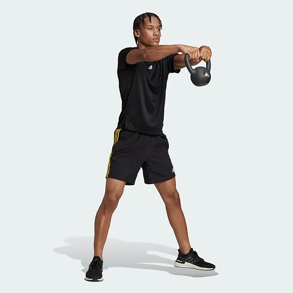 Áo Thun Nam Adidas Aeroready Hiit Back 3-Stripes Training T-Shirt HN8506 Màu Đen Size M