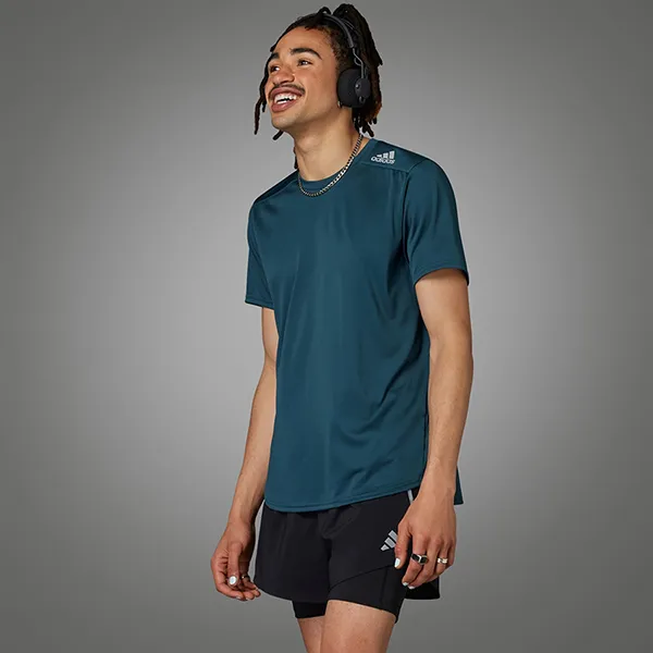 Áo Thun Nam Adidas Designed 4 Running T-Shirt IJ9380 Màu Xanh Lam Size S