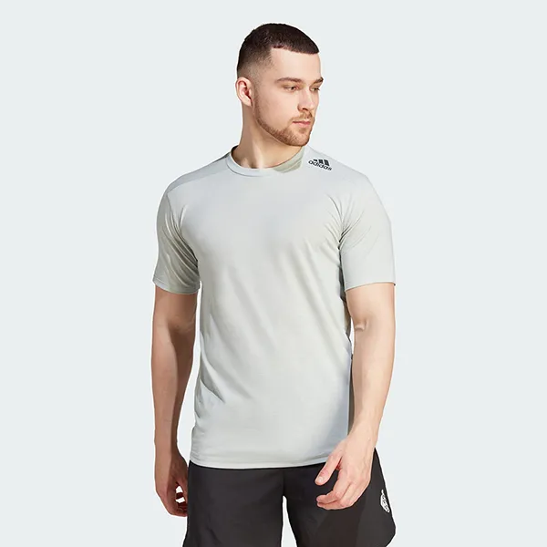 Áo Thun Nam Adidas Designed For Training Tshirt IL1446 Màu Xám Size M
