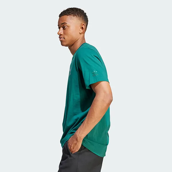 Áo Thun Nam Adidas Graphic Blur Trefoil Tshirt IL5142 Màu Xanh Lá Size S - Thời trang - Vua Hàng Hiệu