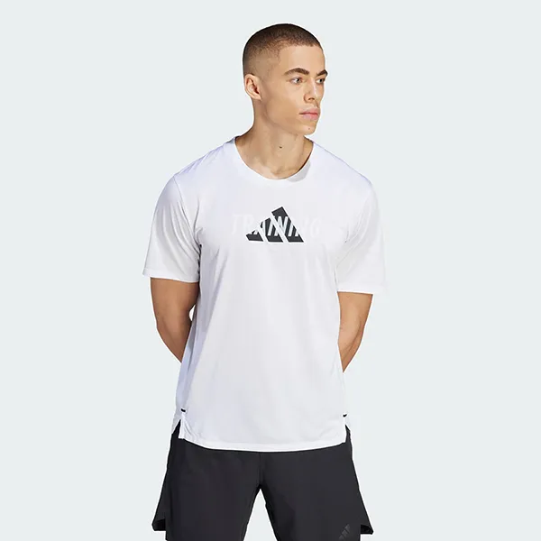 Áo Thun Nam Adidas Graphic Designed For Movement Tshirt IL1389 Màu Trắng S - Thời trang - Vua Hàng Hiệu