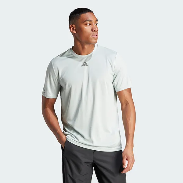 Áo Thun Nam Adidas Hiit Slogan Training Tee T-Shirt IL7006 Màu Ghi Size M - Thời trang - Vua Hàng Hiệu