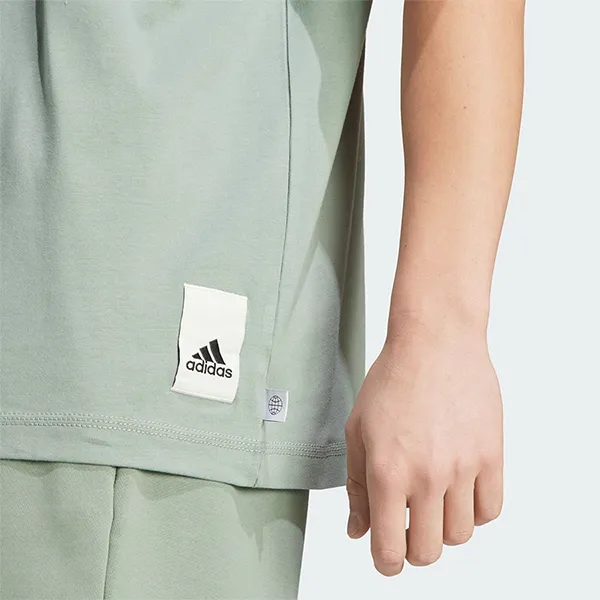 Áo Thun Nam Adidas Lounge Tee T-Shirt IC4105 Màu Xanh Nhạt Size XS