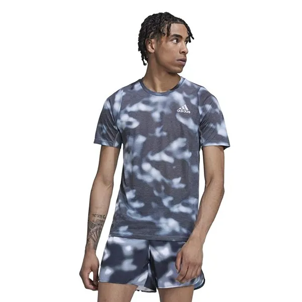 Áo Thun Nam Adidas M Run Icons Aop T-Shirt HM1216 Màu Xanh Xám Size S - Thời trang - Vua Hàng Hiệu