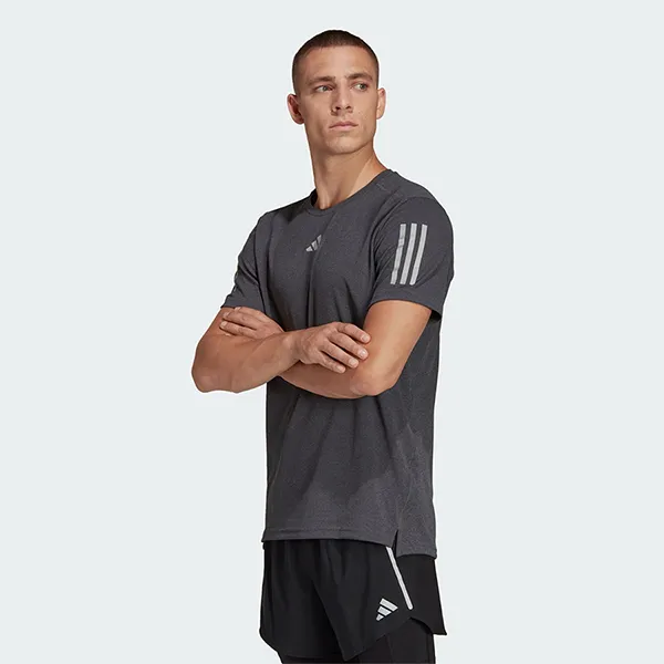 Áo Thun Nam Adidas Own the Run Heather Tee T-Shirt HR6617 Màu Đen Size S - Thời trang - Vua Hàng Hiệu