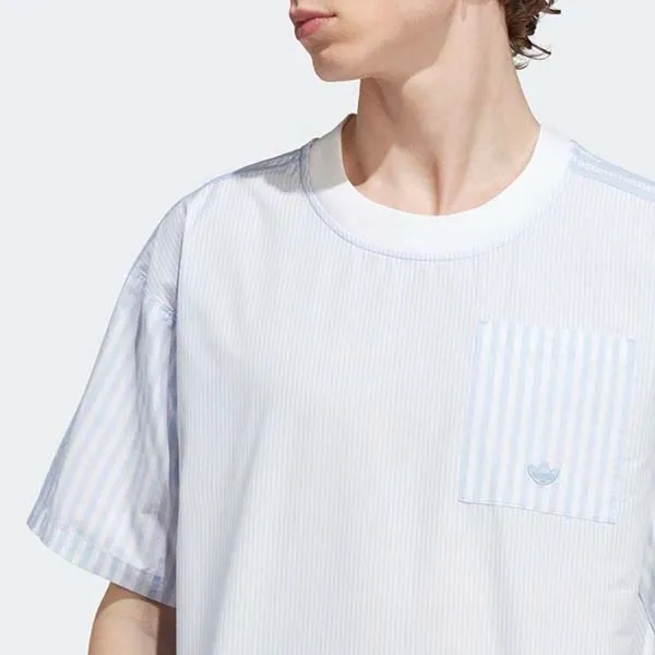 Áo Thun Nam Adidas Premium Essentials T-Shirt HR8670 Màu Xanh Nhạt Size XL - Thời trang - Vua Hàng Hiệu