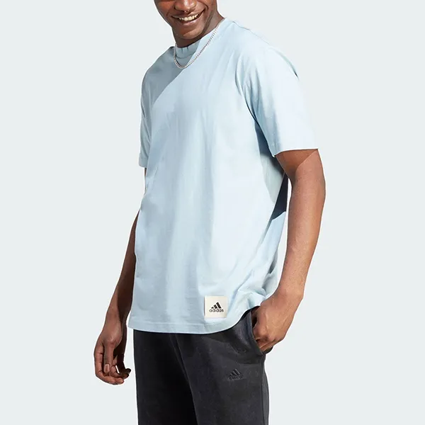 Áo Thun Nam Adidas Returnable Lounge T-Shirt IM0483 Màu Xanh Nhạt Size M