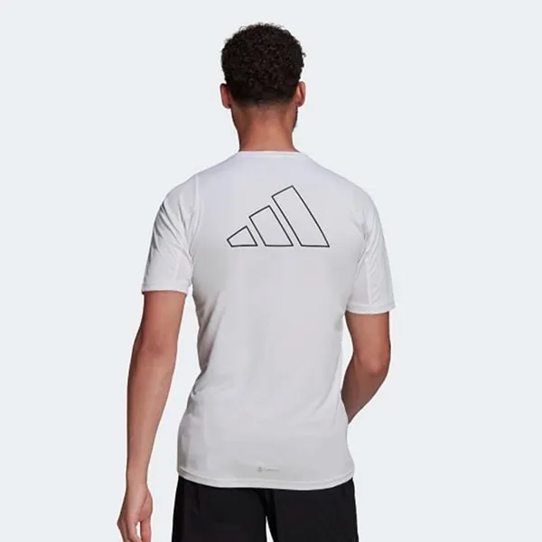 Áo Thun Nam Adidas Run Icons Running Tee T-Shirt HC0407 Màu Trắng Size M