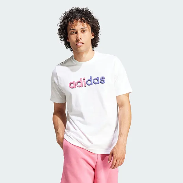 Áo Thun Nam Adidas Sportswear Photo Real Linear Tee T-Shirt HY1322 Màu Trắng Size M