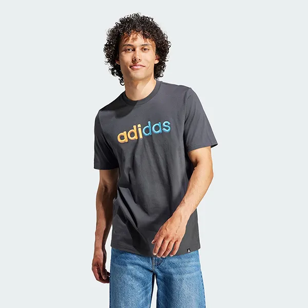 Áo Thun Nam Adidas Sportswear Photo Real Linear Tee T-Shirt HY1344 Màu Xám Size M - Thời trang - Vua Hàng Hiệu