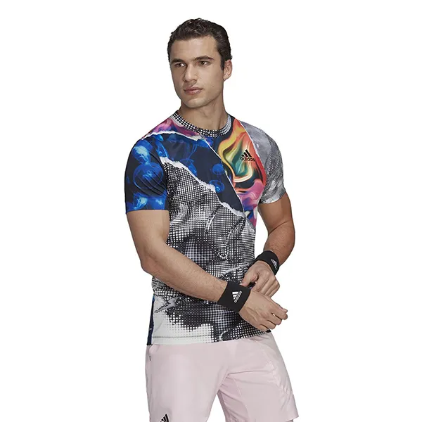 Áo Thun Nam Adidas Tennis U.S. Series Printed Freelift T-Shirt HC8530 Phối Màu Size M - Thời trang - Vua Hàng Hiệu