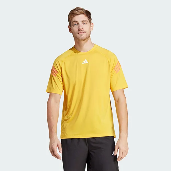Áo Thun Nam Adidas Train Icons 3-Stripes Training Tee T-Shirt IC2075 Màu Vàng Size L - Thời trang - Vua Hàng Hiệu