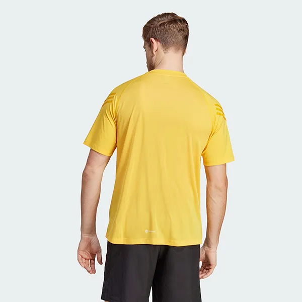 Áo Thun Nam Adidas Train Icons 3-Stripes Training Tee T-Shirt IC2075 Màu Vàng Size L - Thời trang - Vua Hàng Hiệu