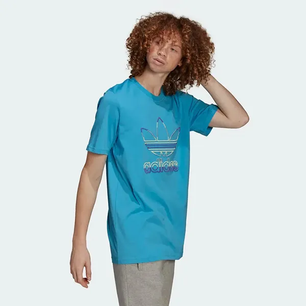 Áo Thun Nam Adidas Trefoil T-Shirt HC7157 Màu Xanh Da Trời Size XS - Thời trang - Vua Hàng Hiệu