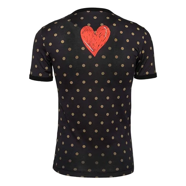 Áo Thun Nam Dolce & Gabbana D&G Printed Cotton Crewneck G8H52T Tshirt Màu Đen Size 46