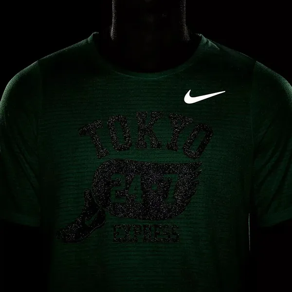 Áo Thun Nam Nike Running Men's Short Sleeve T-Shirt DA1489-300 Màu Xanh Lá Size S