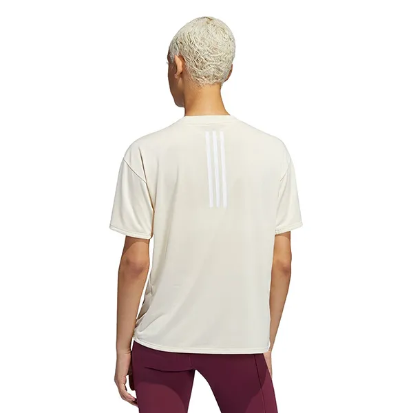 Áo Thun Nữ Adidas Aeroready 3 Colors Training T-Shirt H51186 Màu Kem Size XL
