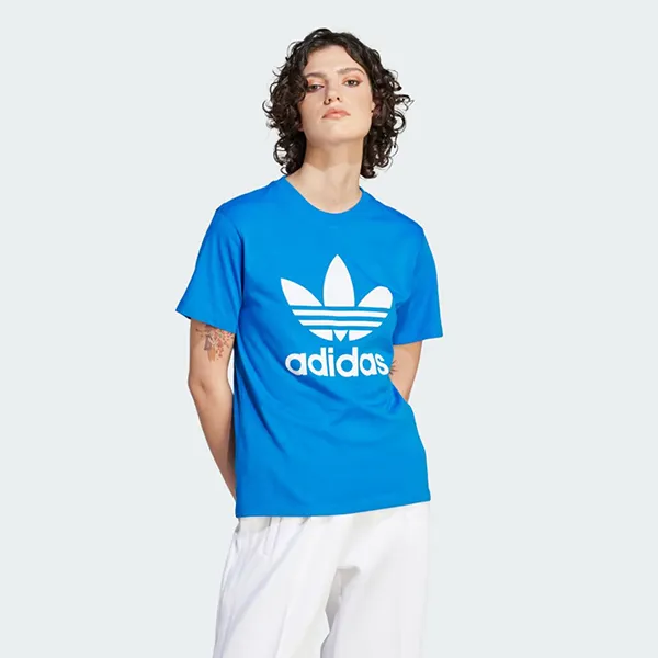 Áo Thun Nữ Adidas Ba Lá Classics Adicolor IK4037 Màu Xanh Da Trời - Thời trang - Vua Hàng Hiệu