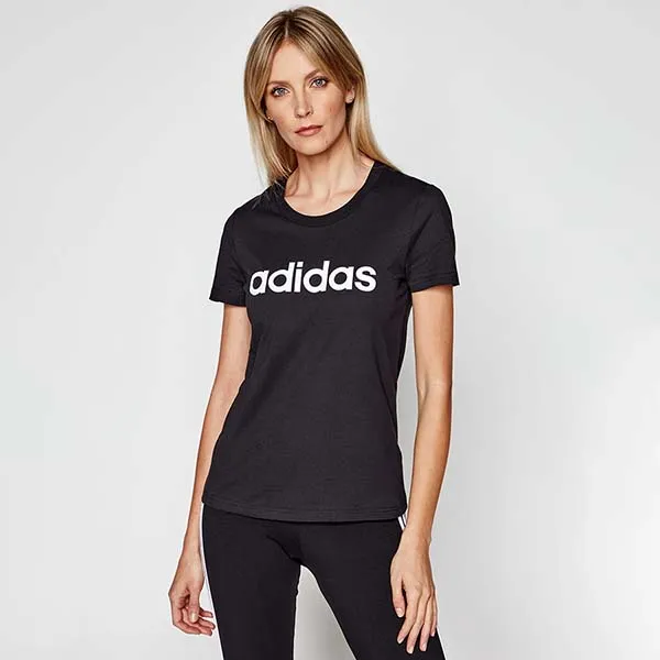 Áo Thun Nữ Adidas Essentials Linear T-Shirt DP2361 Màu Đen Size M - Thời trang - Vua Hàng Hiệu