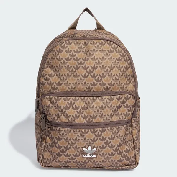 Balo Adidas Monogram Backpack IU0010 Màu Nâu Họa Tiết