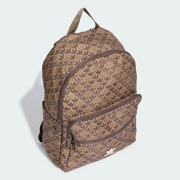 Balo Adidas Monogram Backpack IU0010 Màu Nâu Họa Tiết