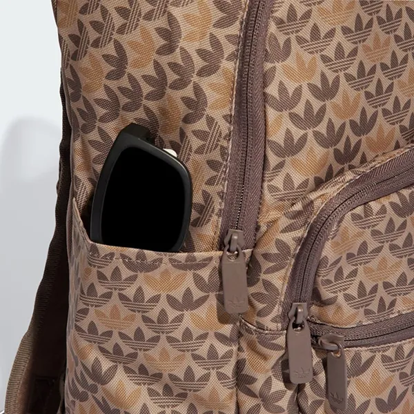 Balo Adidas Monogram Backpack IU0010 Màu Nâu Họa Tiết
