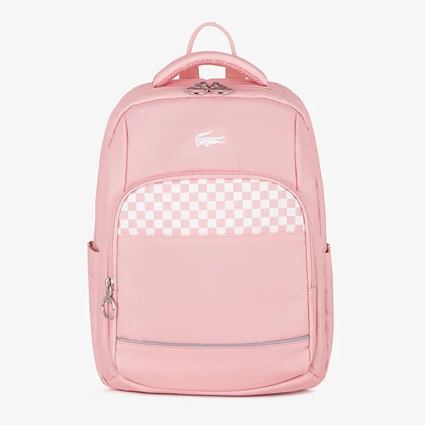 Balo Lacoste Trẻ Em NH4317PF M30 Màu Hồng Caro - Túi xách - Vua Hàng Hiệu