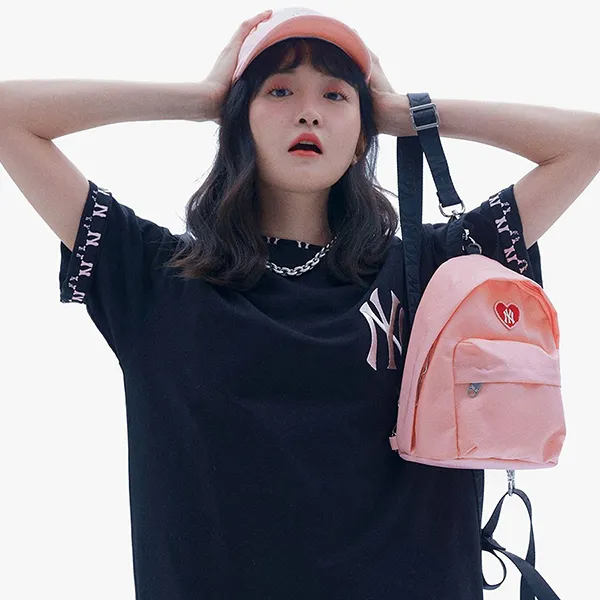 Balo MLB Heart Mini 2way Backpack New York Yankees 32BG41111-50P Màu Hồng