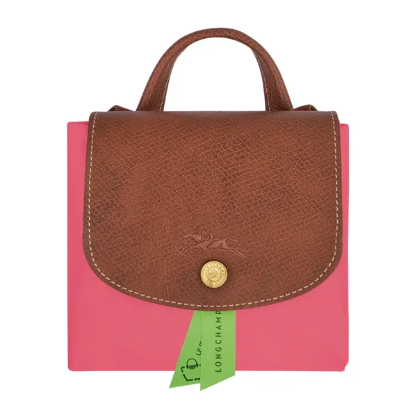 Balo Nữ Longchamp Le Pliage Original Backpack Grenadine Màu Hồng Phối Nâu