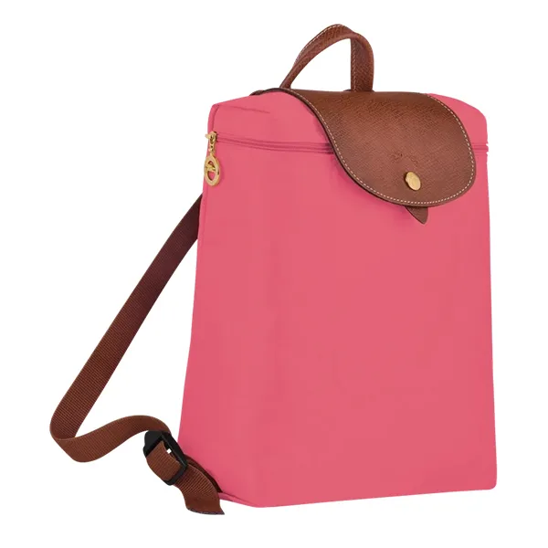 Balo Nữ Longchamp Le Pliage Original Backpack Grenadine Màu Hồng Phối Nâu