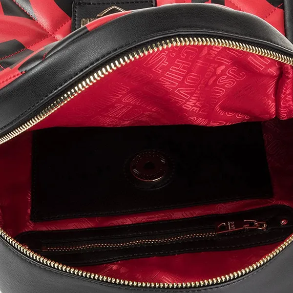 Balo Nữ Love Moschino Quilted Backpack Rosso And Nero Màu Đỏ Phối Đen - Túi xách - Vua Hàng Hiệu