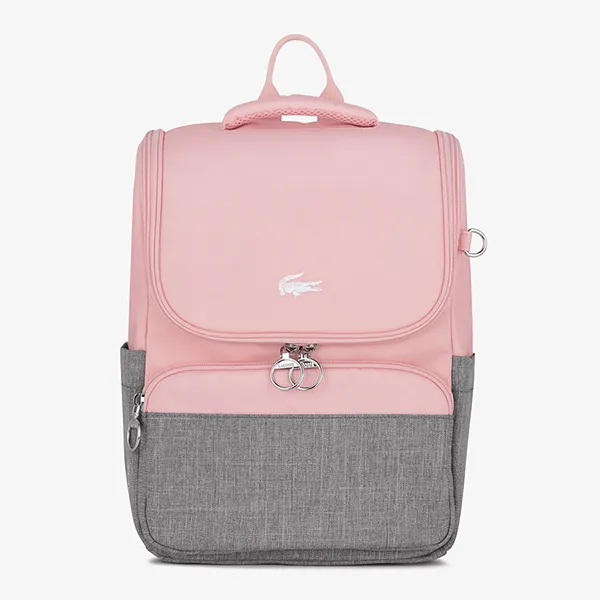Balo Trẻ Em Lacoste Nymphea Gris Chine NH4318PF M32 Màu Hồng Xám - Túi xách - Vua Hàng Hiệu