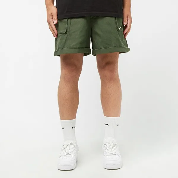 Bộ Quần Áo Cộc Tay Nam Nike Life Woven Military DX3340-325/FJ7137-325 Màu Xanh Bộ Đội Size L